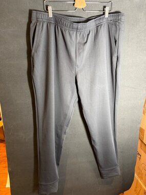 Rhone Men's 2XL Black Lightweight Nylon Drawstring Sweatpants Joggers NWOT